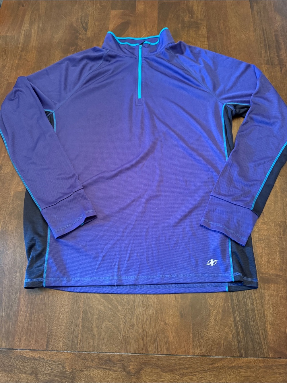 NordicTrack Women’s Purple Quarter-Zip with Teal Trim Performance Pullover